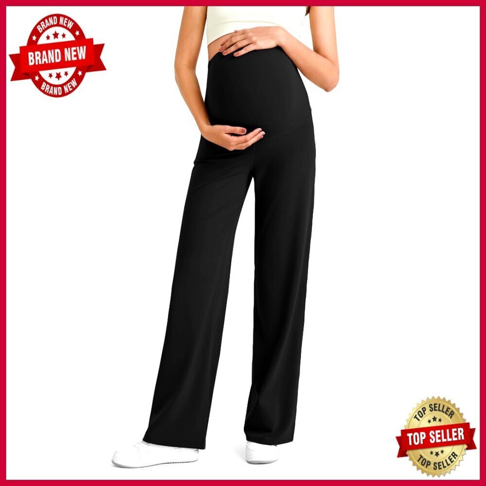 Maternity Wide Leg Yoga Pants BareFeel Fabric Active Wear